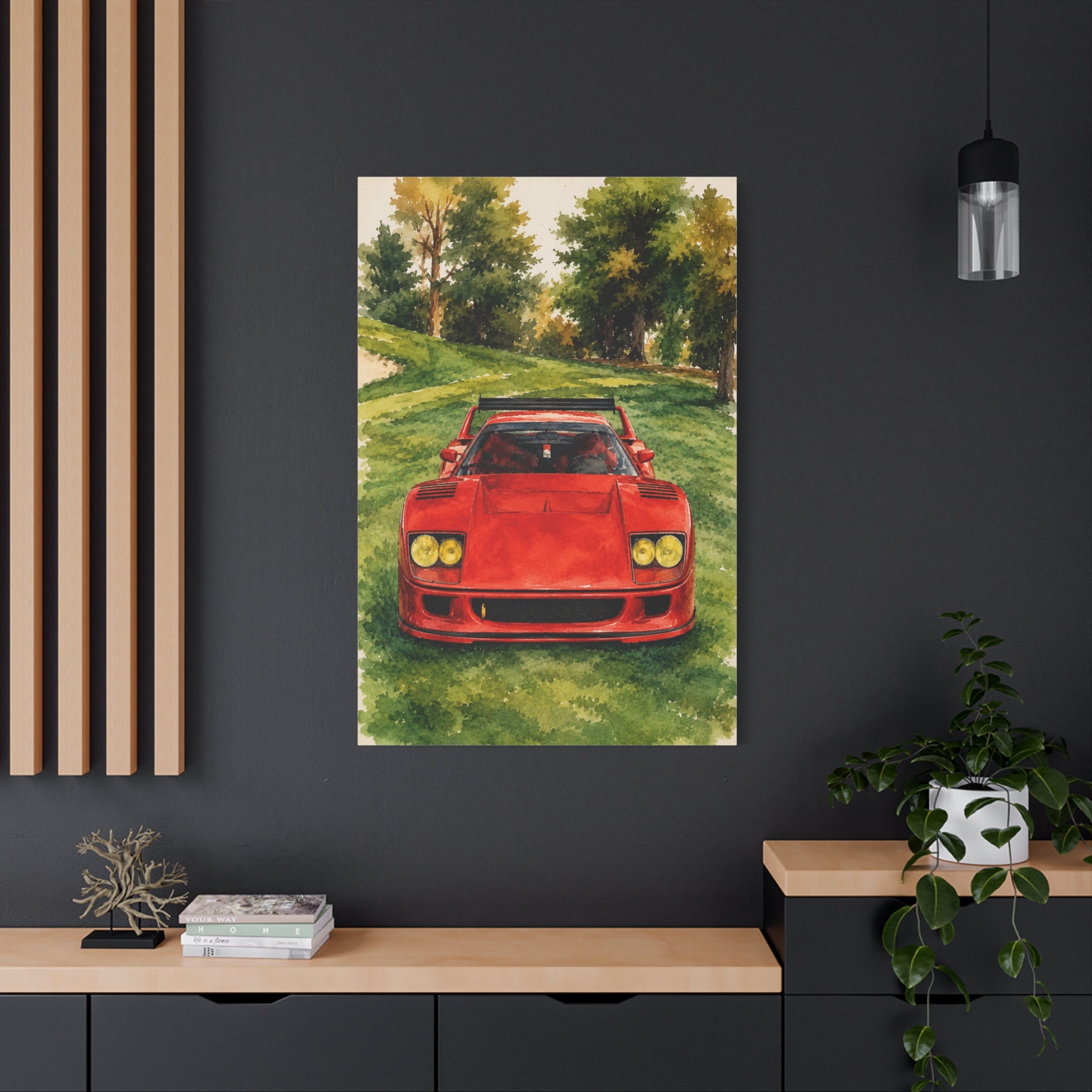 Ferrari F40 Watercolor
