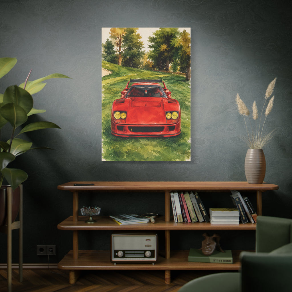 Ferrari F40 Watercolor