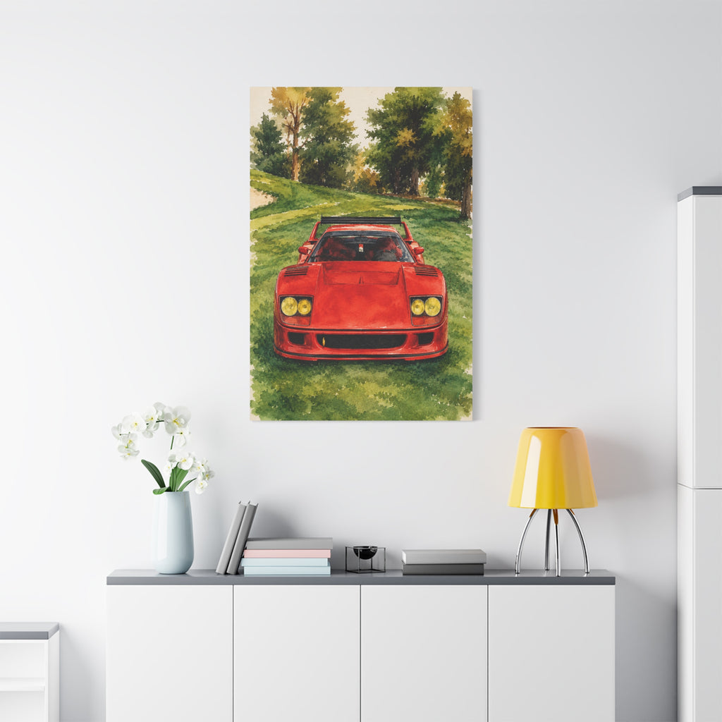 Ferrari F40 Watercolor