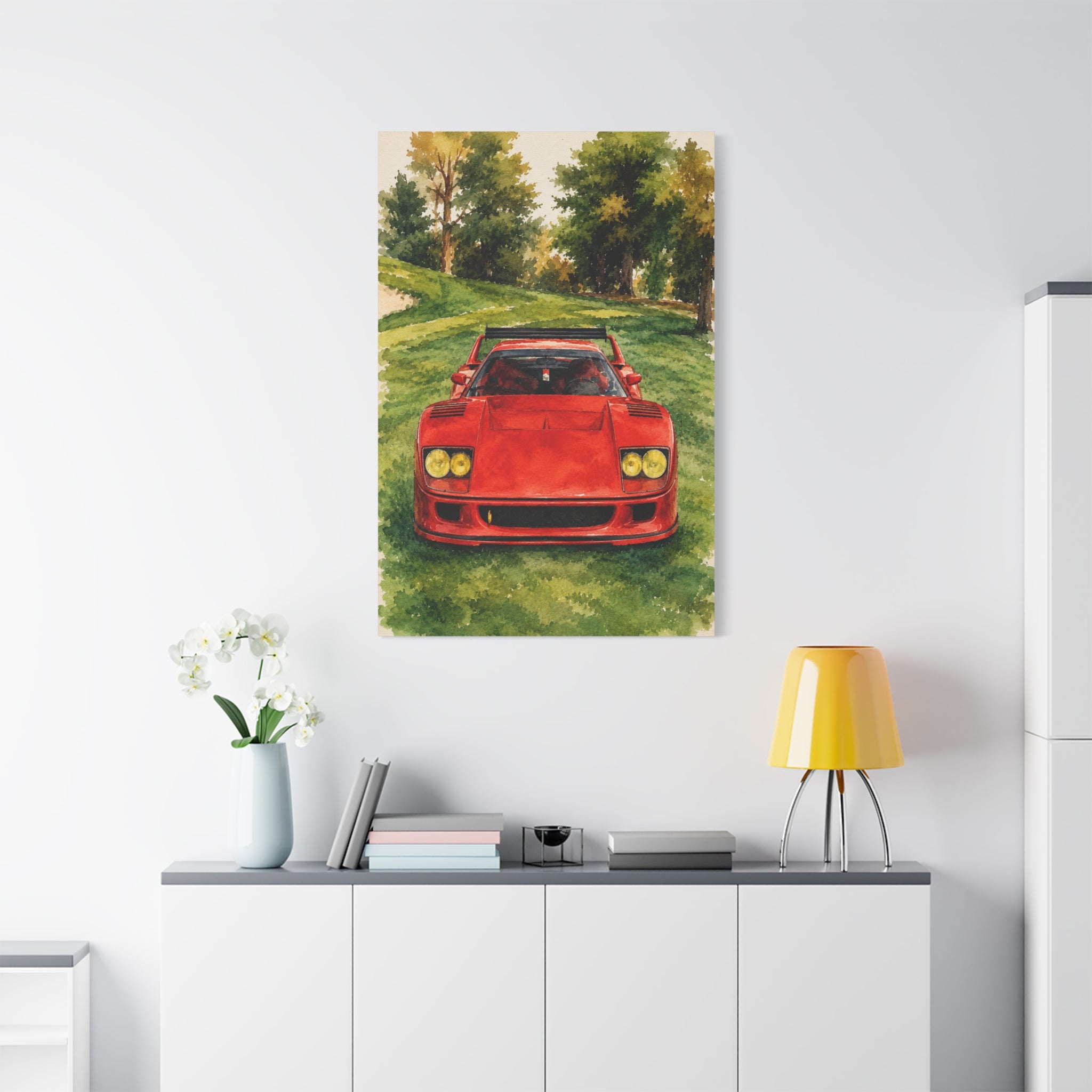 Ferrari F40 Watercolor